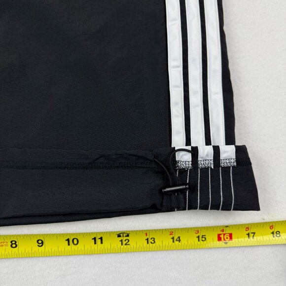 Adidas Women's Sport 3 Stripes Trim Black Woven Track Pants 3X Elastic Waist NWT - Picture 12 of 12